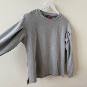 Vince Camuto Grey Ribbed Sweater Size XS
